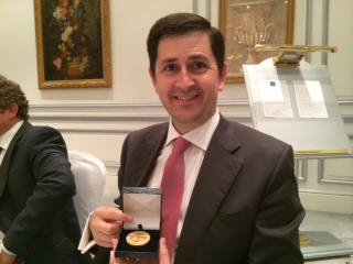 Agustín Sánchez-Toledo, Medalla de Oro de Foro Europa por su trayectoria en salud laboral